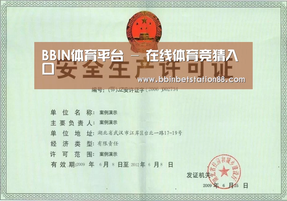 BBIN地址荣誉证书三