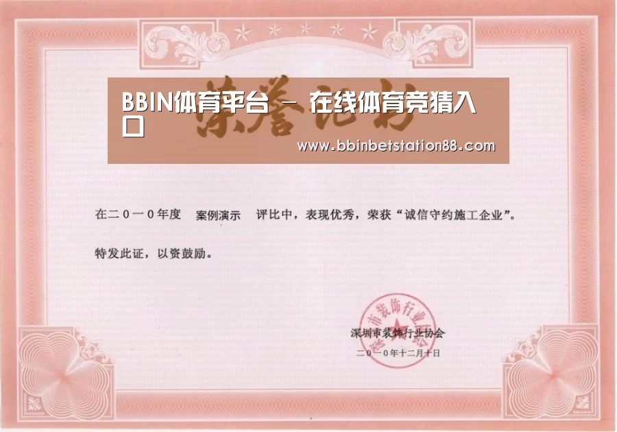 BBIN地址荣誉证书一(图1)